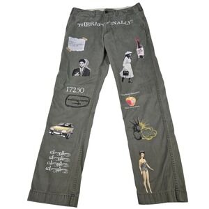 Glaive Album Merch Therapy Finally Graphic Pants Uniqlo Blank Mens 33x34